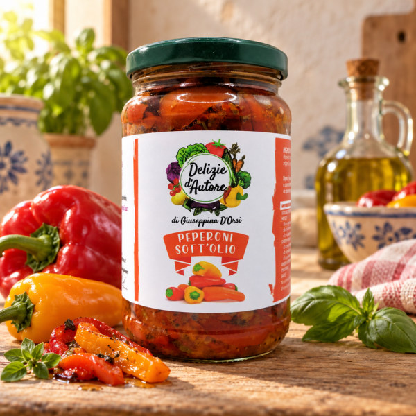 Peperoni Sott’Olio al Pepe Rosa | Delizie d’Autore
