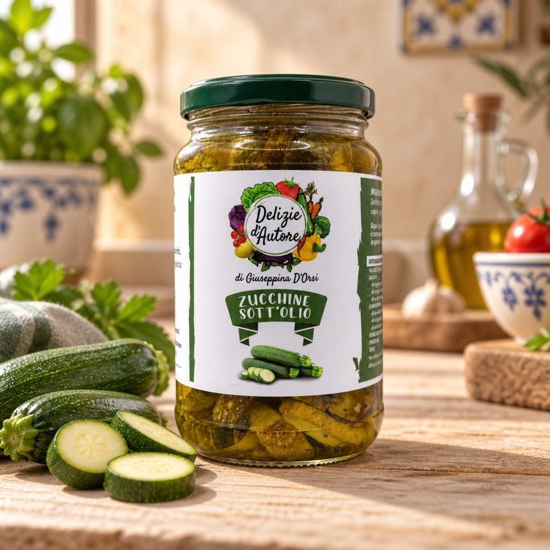 Zucchine Sott’Olio con Capperi | Delizie d’Autore