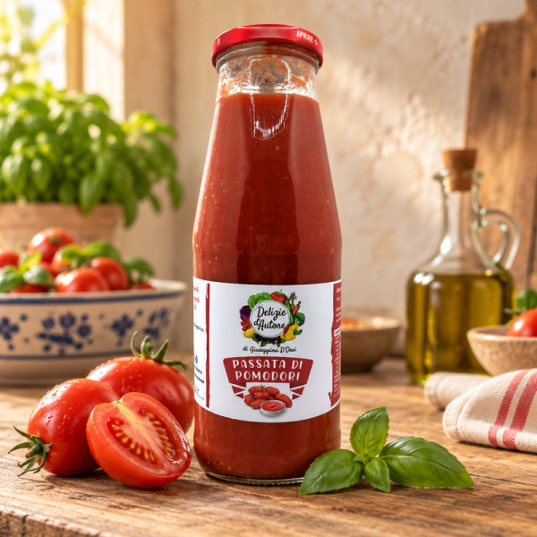 Passata di Pomodoro al Basilico 720 g | Delizie d’Autore
