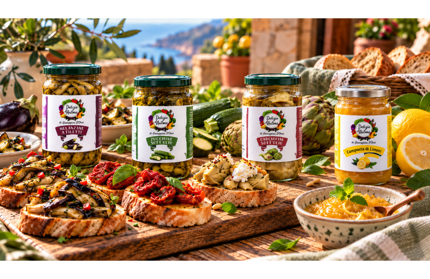 Aperitivo mediterraneo: idee e abbinamenti con i prodotti Delizie d’Autore